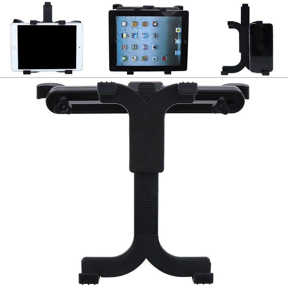 Adjustable car tablet stand for headrest, compatible with ipads and tablets from 7 zu inches 11 auto-rotate 360 °, ipad 1, 2, 3, mini, air, pro