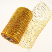 15Cm X 10yd Decor Mesh Rolls Accessoire Beschikbaar Decoratie Manden: Dark gold