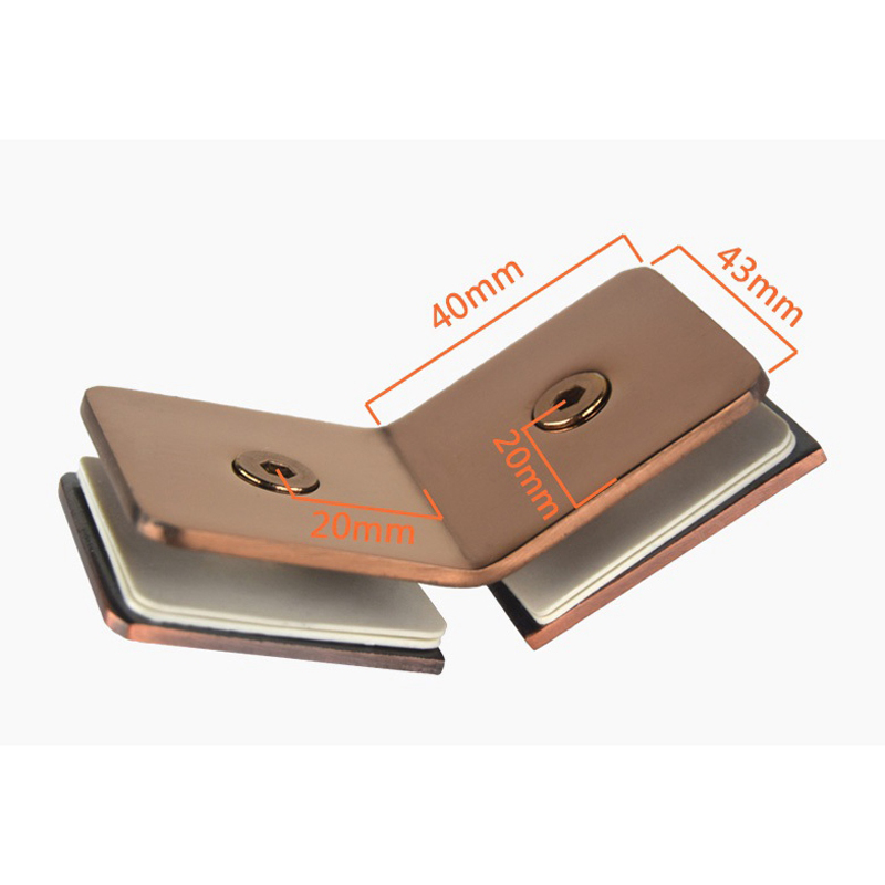Rose Gold Dusche Installation Bausätze Dusche Glas Klemme Halterung Glas Türgriff Scharnier Gehäbenutzen Glas Tafel Unterstützung Bar