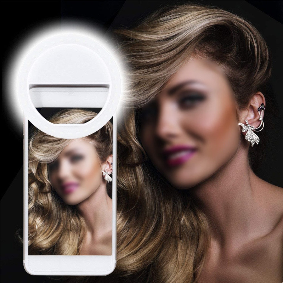 Rovtop Usb Charge Led Selfie Ring Light For phone Supplementary Lighting Selfie Enhancing Fill Light For Phones