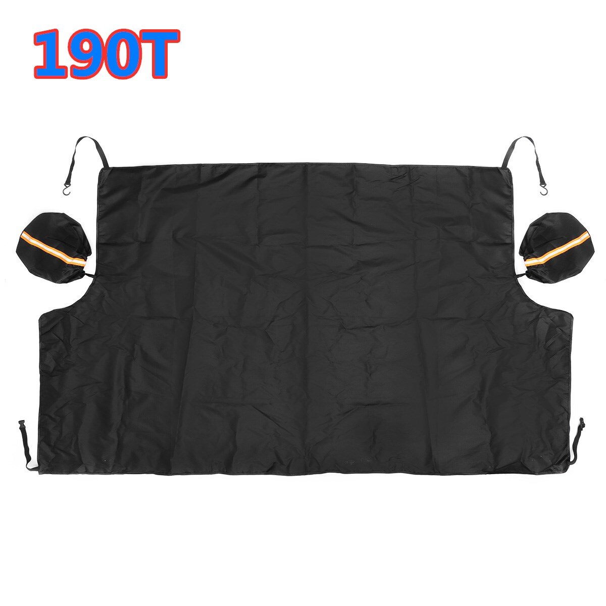 Car Windshield Cover 500T 190T Snow cover with Reflective Strip Frost Guard Window Windscreen Sun Shade cover Dust Protector: 190T