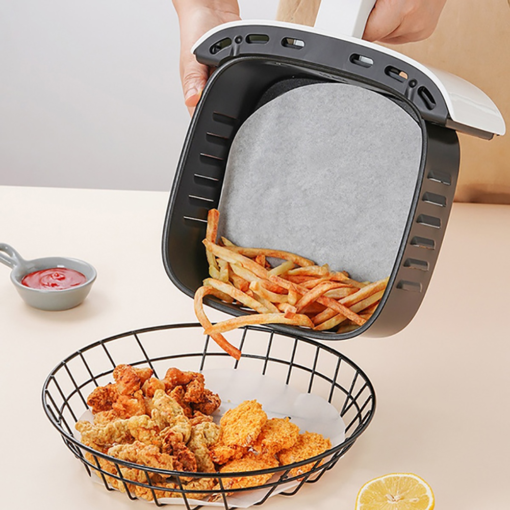 18cm-28cm 100pcs Round Baking Paper Circle Parchment Paper Liner BBQ Oven Patty Hamburger Paper Cake Non-Stick Baking BBQ Tool