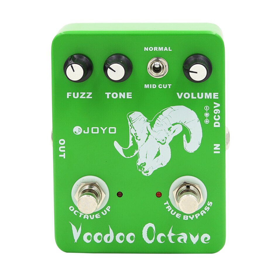 JOYO JF-12 Voodoo Octave Electric Guitar Effect Pedal Fuzz Octaver Effects Pedal Guitar Stompbox 60's Vintage MKIV MK2 FUZZ