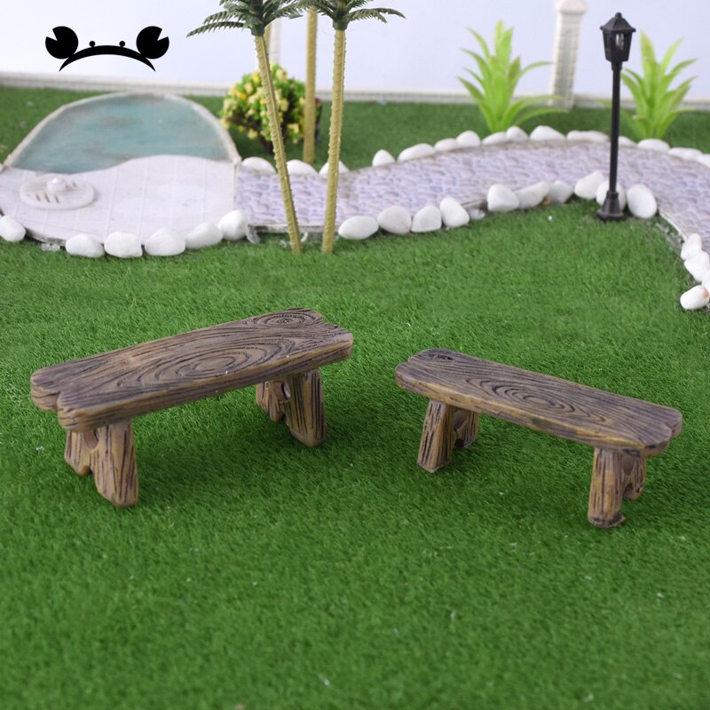 2pcs Architectural model building material DIY handmade micro landscape ornaments chairs