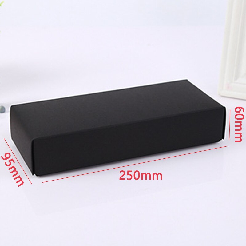 Packing Box With Lid Black White Card Kraft Paper Box Solid Color Folding Box For Valentine'S Day Birthday Party Wedding: 02