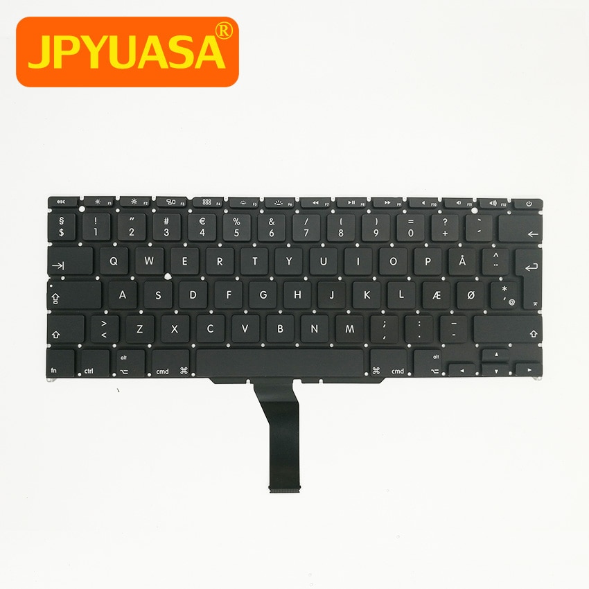 Nueva Dinamarca teclado danés para Apple Macbook Air 11 "A1465 A1370 Danmark estándar