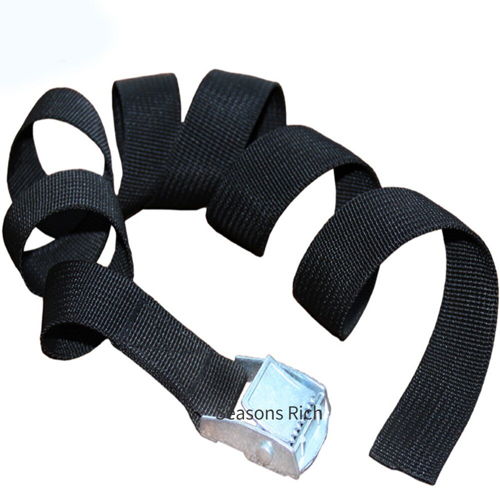 6M*25mm Black Tie Down Strap Strong Ratchet Belt Luggage Bag Cargo Lashing With Metal Buckle