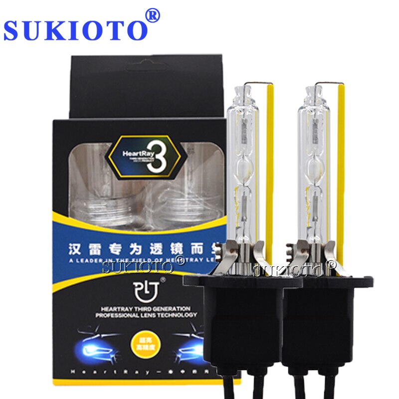 SUKIOTO Original Heartray Xenon Bulbs D2H H7 H11 H1 H8 HB3 HB4 4300K 5500K 6500K AC hid headlight bulb lamp Hylux A2088 ballast