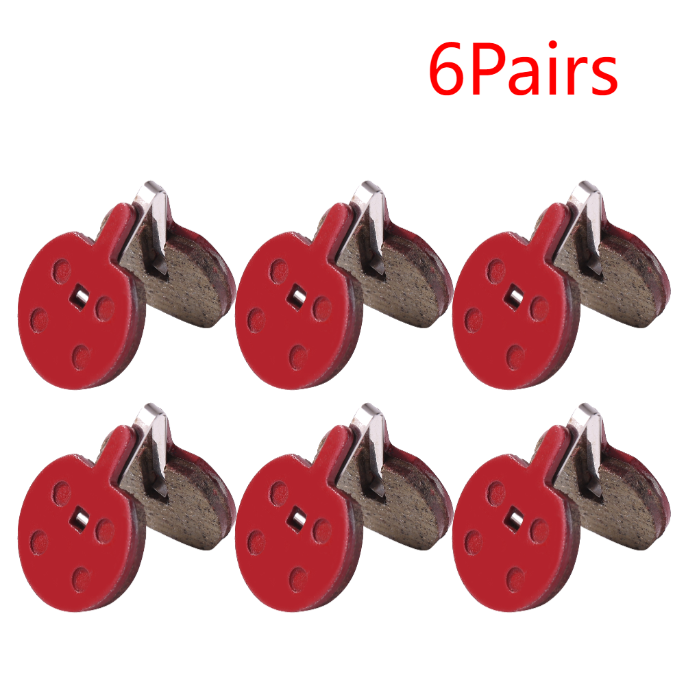 Pastillas de freno hidráulicas universales para bicicleta de montaña, piezas de bicicleta de montaña, pastilla de freno de disco de resina orgánica, accesorio para bicicleta, 1-20 pares: Borgoña