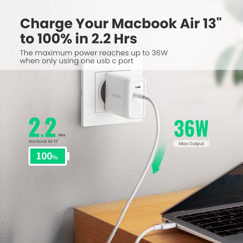 Ugreen PD36W Usb Pd Charger Quick Charge 4.0 3.0 Voor Iphone 11 Pro Xs Macbook Ipad Qc 3.0 Usb Type C Lader Voor Huawei Charger