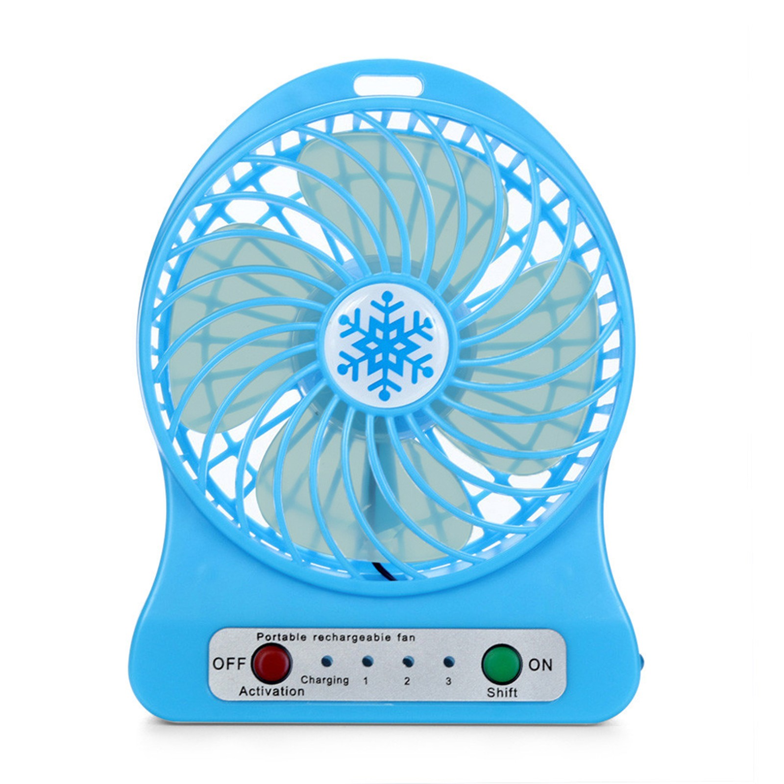 Draagbare oplaadbare led-ventilator met koelfunctie, mini-bureauventilator met usb-batterij, draagbare oplaadbare led-ventilator met koelfunctie, mini-bureauventilator met usb-batterij
