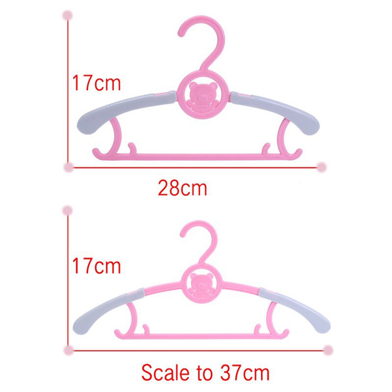 1PC Adjustable Baby Hangers Clothes Plastic Hanger Rack Children Kids Toddler Baby Clothes Drying Rack