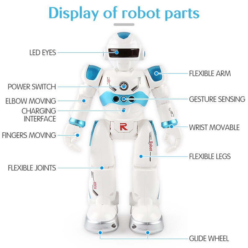 Remote Control Robot USB Charging Multifunctional Gesture Sensing Robot Can Sing and Dance Children&#39;s Toys Children