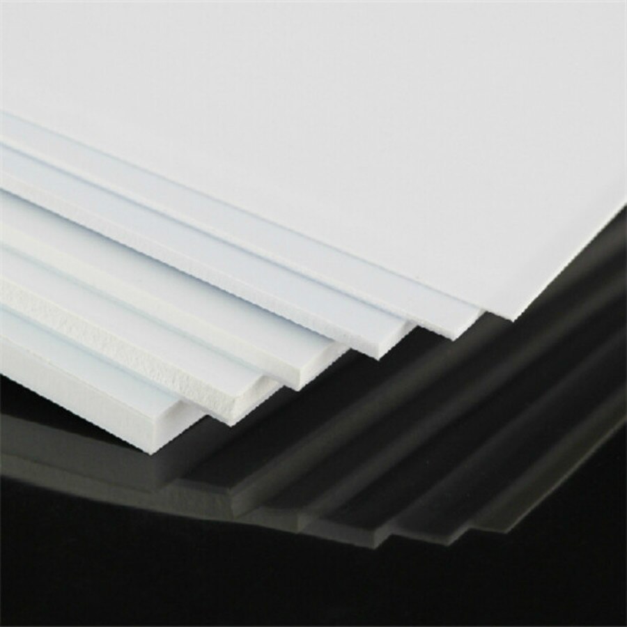Tablero de espuma de PVC, placa plana de plástico, 300x200mm con 1mm, 2mm, 3mm, 5mm, 7mm, 9mm de espesor