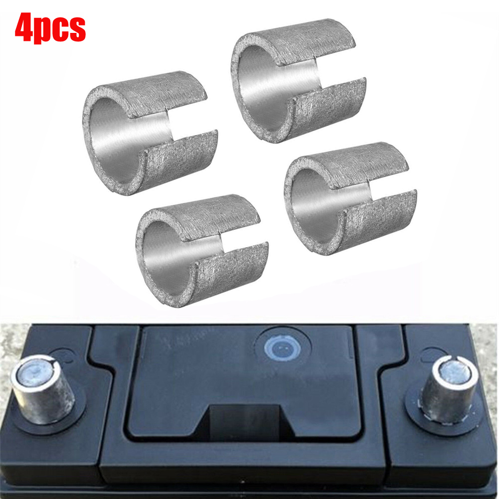 2 pares de adaptador de terminal negativo de bateria, conversores de calço positivo, conversores de terminais de bateria de carro, adaptadores de poste