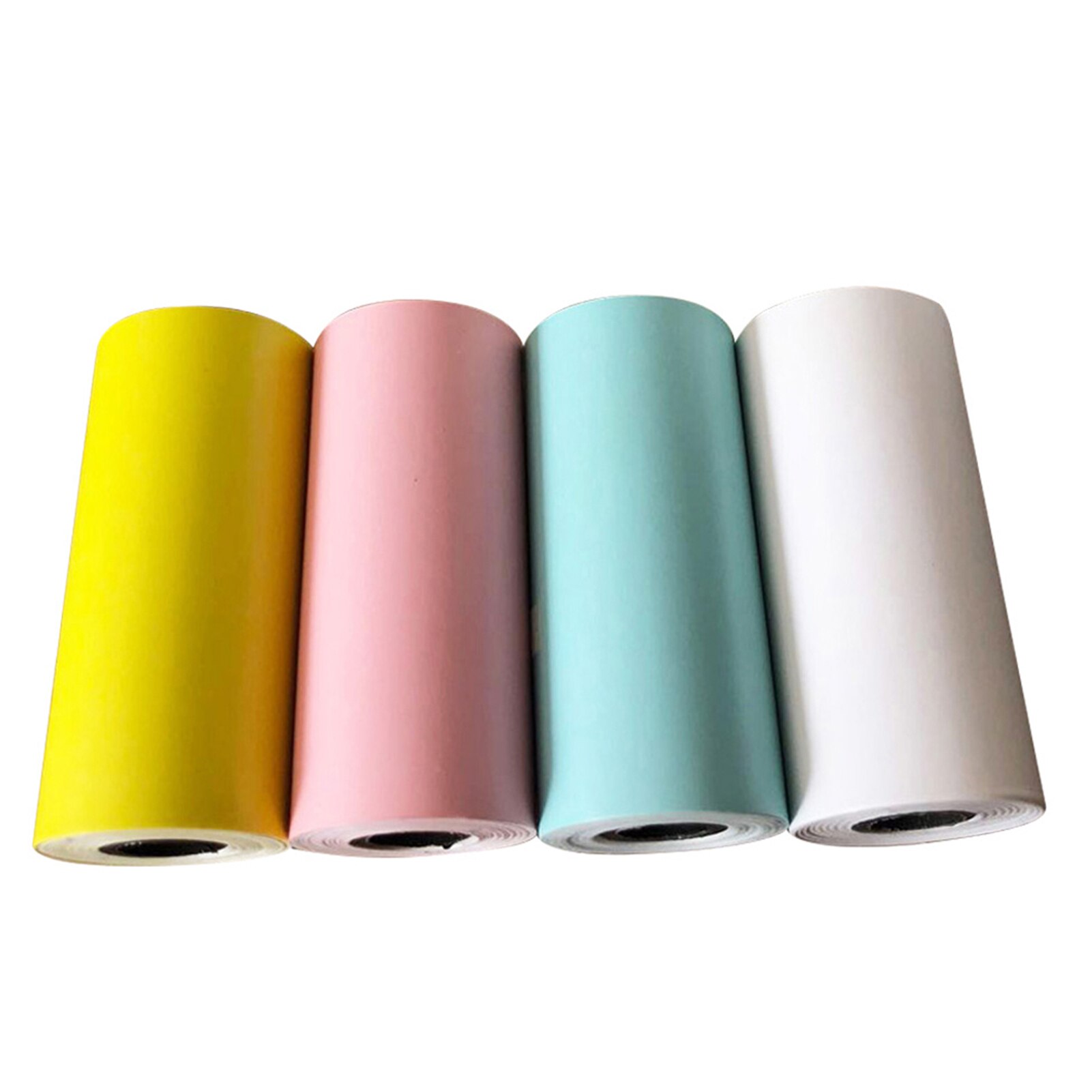 4 Pcs/set Portable Bill Receipt Durable Paste Roll Thermal Sticker Supermarket Self Adhesive Printing Paper Continuous