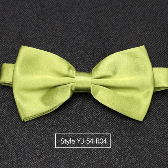 Herren Fliege Hochzeit Krawatten für Männer Frauen Solide Schmetterling Krawatte Krawatte Männlichen Kleid Hemd Zubehör Bowtie: YJ-54-R04