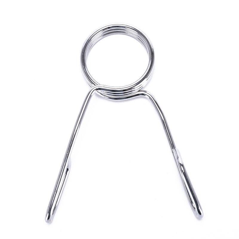 2 st standard 2 "viktstänger fjäderkrage clips för hantel skivstång klämma stång diameter 5cm styrkelyft gym lås krage