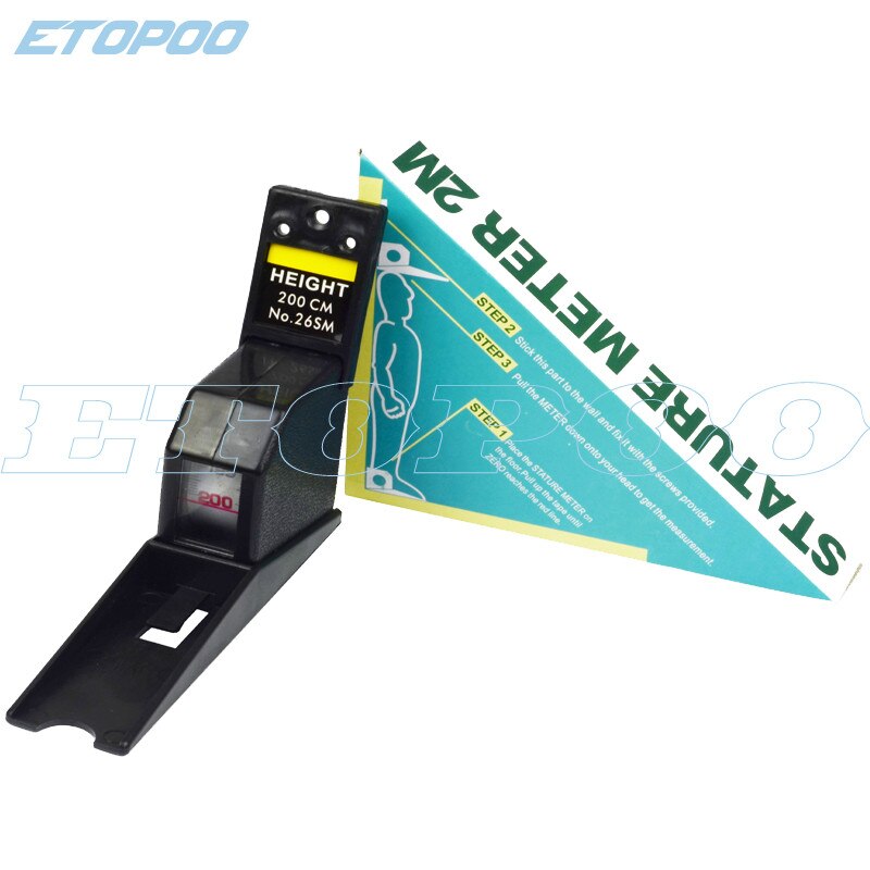 200 CM Two Colors Wall Mounted Height Rod Meter Stadiometers Growth Ruler Height Rod Height Chart