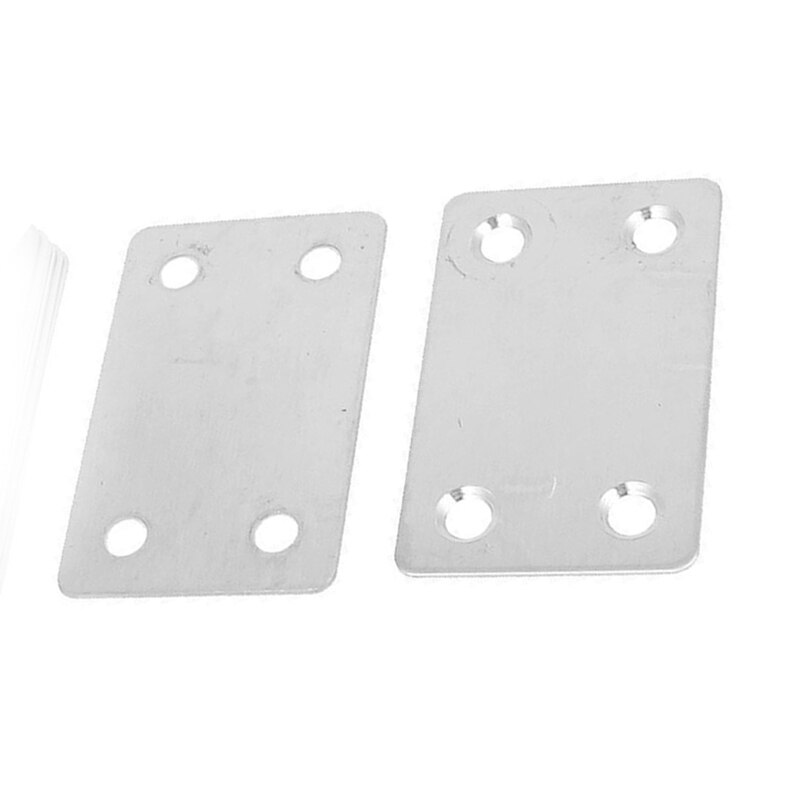 60mm x 38mm Flat Repair Mending Plate Joining Bracket Support 8pcs