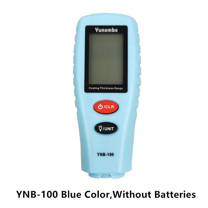 Yunombo Digital Backlight LCD Film Thickness Meter Car Paint Thickness Tester Coating Thickness Gauge YNB-100: YNB100B no Battery