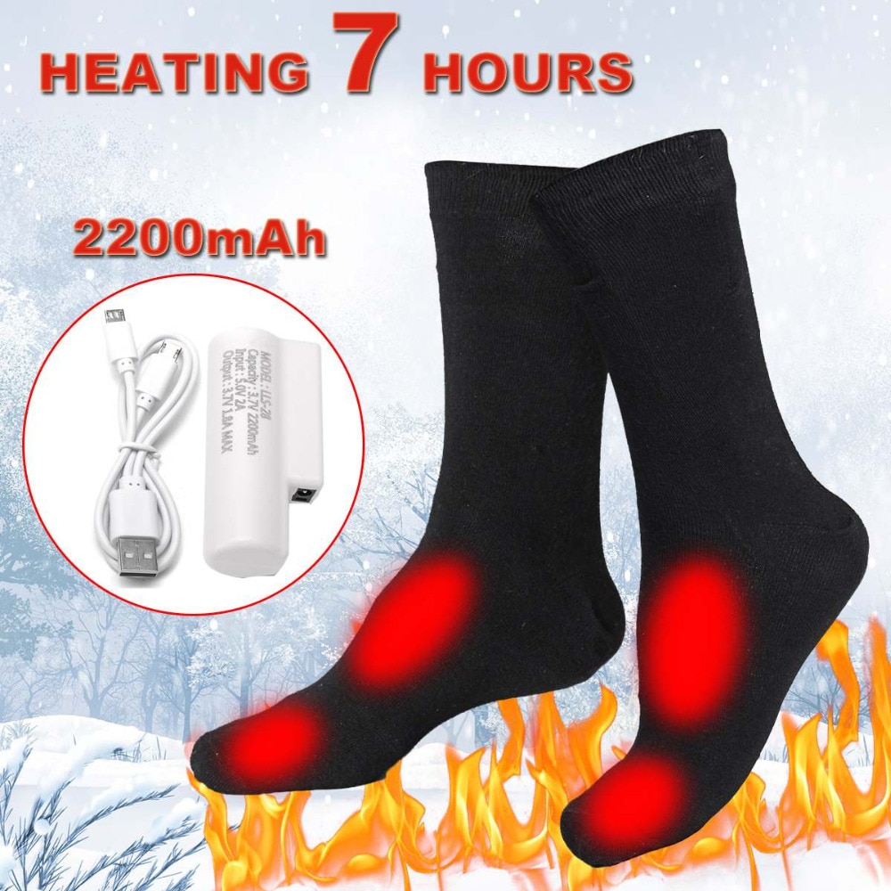 3.7V 3 Verstelbare Warmer Sokken Elektrische Verwarmde Sokken Oplaadbare Batterij Voor Vrouwen Mannen Winter Outdoor Fietsen Sport Heate: sockes type 1