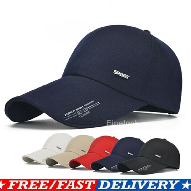 hommes couleur unie casquette de Baseball réglable Snapback plaine camionneur Funky Sport Hip-hop chapeau blanc noir rouge bleu