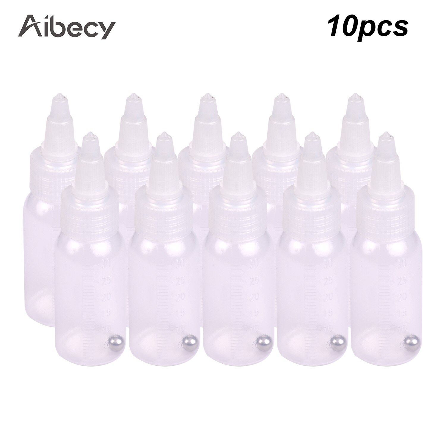 10-Pack 1.2 Oz (35cc) Airbrush Paint Storage Bottles - Leak-Proof With Scale, Steel Ball & PP Jar For Siphon Feed - View #9