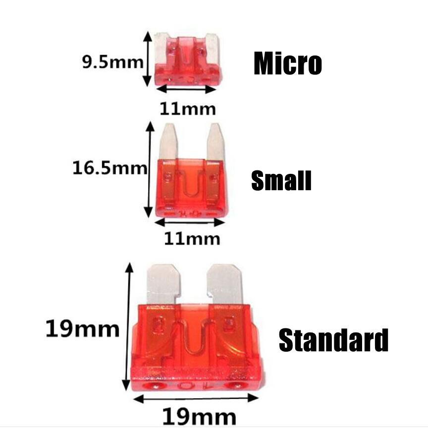 Mittel Mini Auto Auto Sicherungen 2A/3A/5A/7,5 A/10A/15A/20A/25A/30A/35A Ampere Mit Lagerung fallen Sortiment Klinge Sicherung einstellen Bausatz