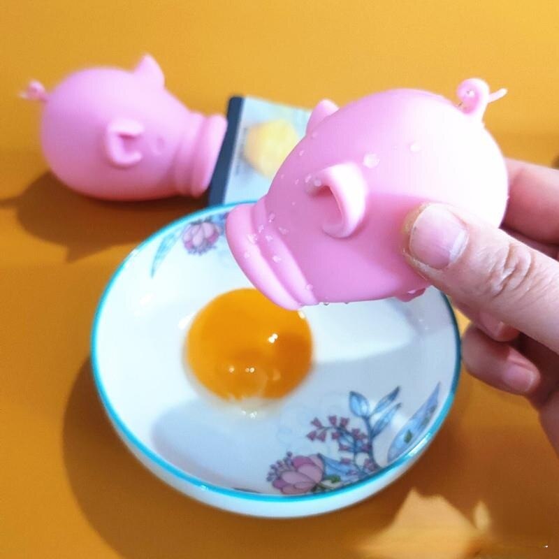 silicone maiale / rana forma silicone uovo tuorlo aspirazione dispositivo uovo divisore cucina Oggetti cucina utensili uovo utensili