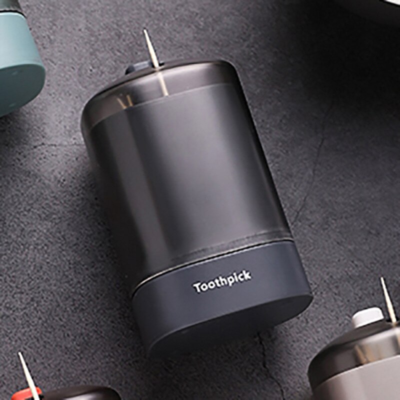 1PC Multi-color Automatic Toothpick Holder Box Plastic Dispenser Home Table Storage Container: 4