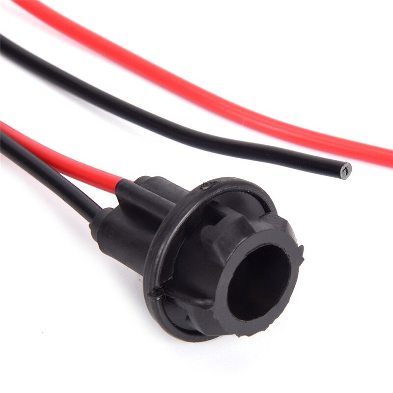 Soporte para casquillo de bombilla T10 W5W, compatible con coche, camión, barco, Conector de goma suave,