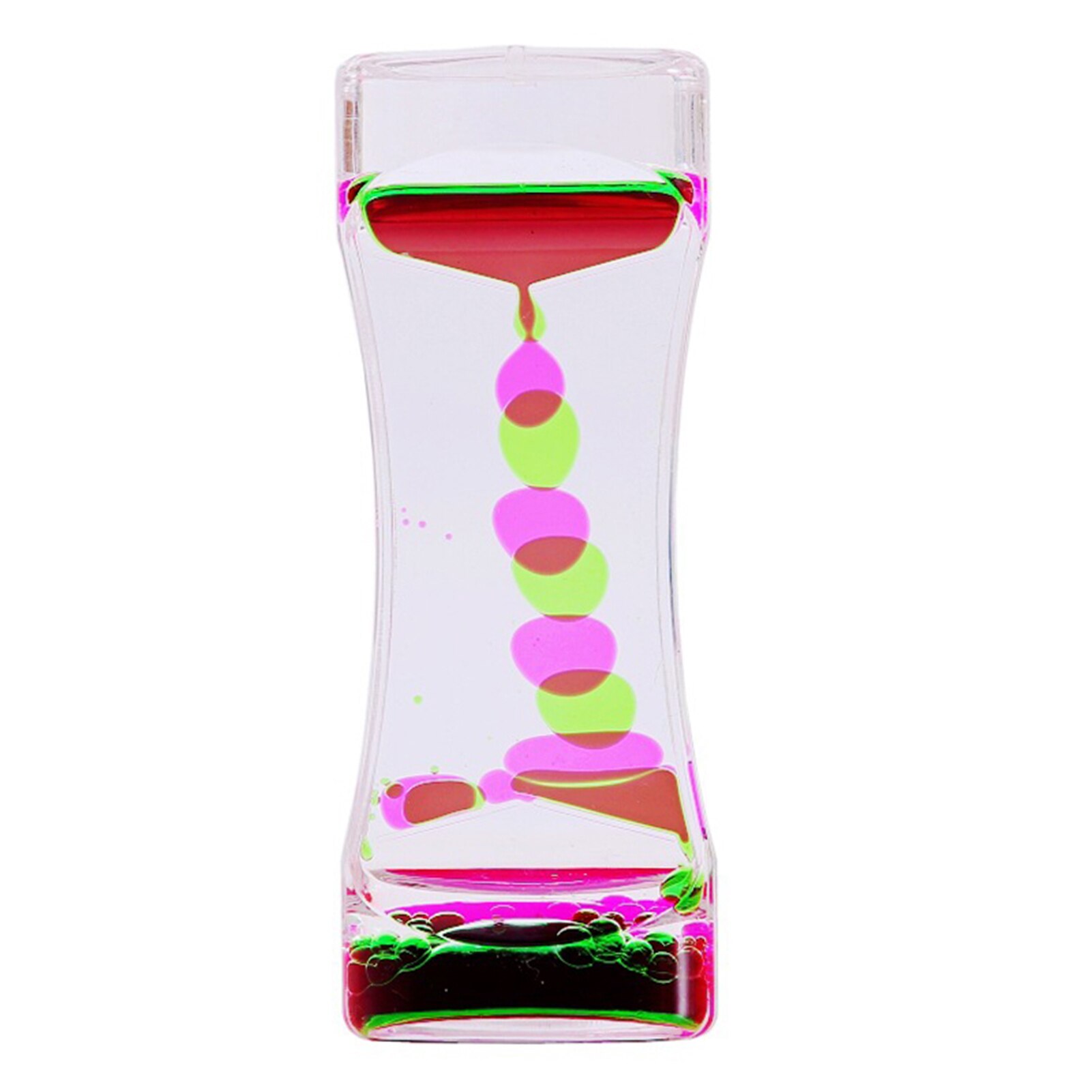 Temporizador de movimiento líquido para juguetes sensoriales calmantes temporizador de movimiento líquido para decoración de escritorio, de novedad, BV789: Pink Green