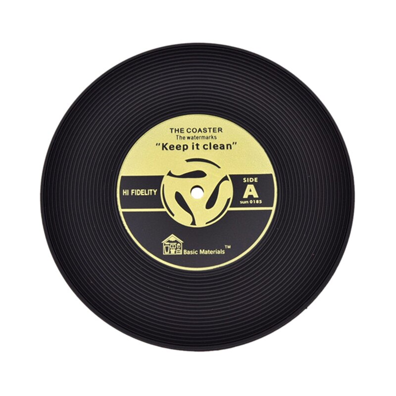 1pc retro vinyl dalbane cd kopp matte krus dalbane placemat tallerken drikke dalbaner kopp pute bordmatter hjem dekor bord tilbehør