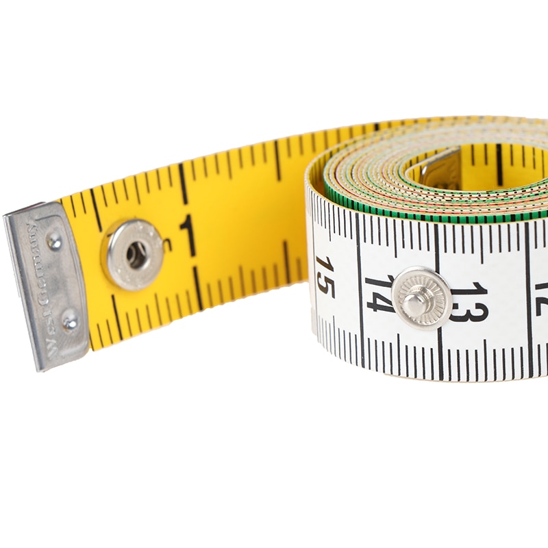 Regla para medir el cuerpo, cinta de costura a medida, Mini regla plana suave, centímetros, cinta métrica de costura de 60 pulgadas 1,5 m 1 unidad,