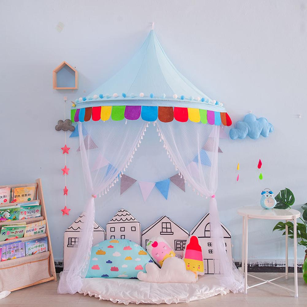 Tienda de interior para niños, red antimosquitos para bebés, decoración para jardín de infantes, , área de lectura, pared colgante, casa de princesas