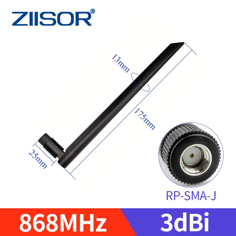LoRa 868 MHz Antenna Omni 868M Lorawan Antennas for Communication Antennae SMA Male Foldable Mini Aerial High Gain 5dBi: TX868-JKD-20RP
