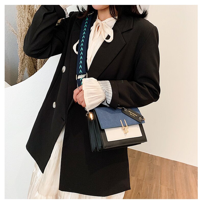Mini kvinder crossbody tasker retro bred rem skulder messenger taske kvindelige luksus rejse håndtasker og punge