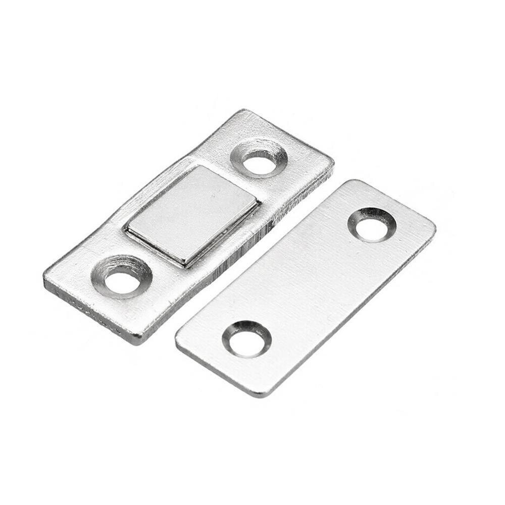 2 stk / sæt stærk dørlukker magnetisk dørlås dørmagnet til møbelskab med skruer ultra tynd