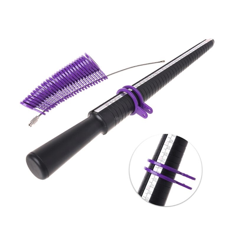 Plastic Ring Size Mandrel Stick Finger Gauge Ring Sizer Measuring Jewelry Tool