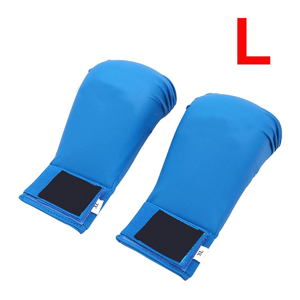 Hög karate handskar boxning handskydd fri kamp sanda träning skyddande för vuxenutrustning: Ljusgrå