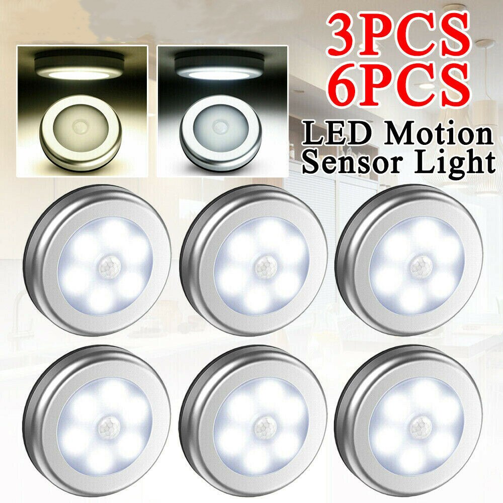Nachtlampje 3/6 Pcs Wandlamp Trap Slaapkamer Licht Led Badkamer Lamp Met Motion Sensor Wc Licht Kinderen Lamp Eenvoudige nordic