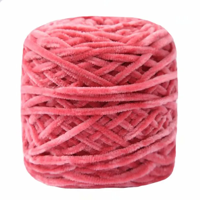 100g / 1 Stück Count Chenille Samt Wolle Dickes warmes Garn Manuell DIY Häkelgarn Strickwolle Baby Nutzwolle Serie Häkeln Par