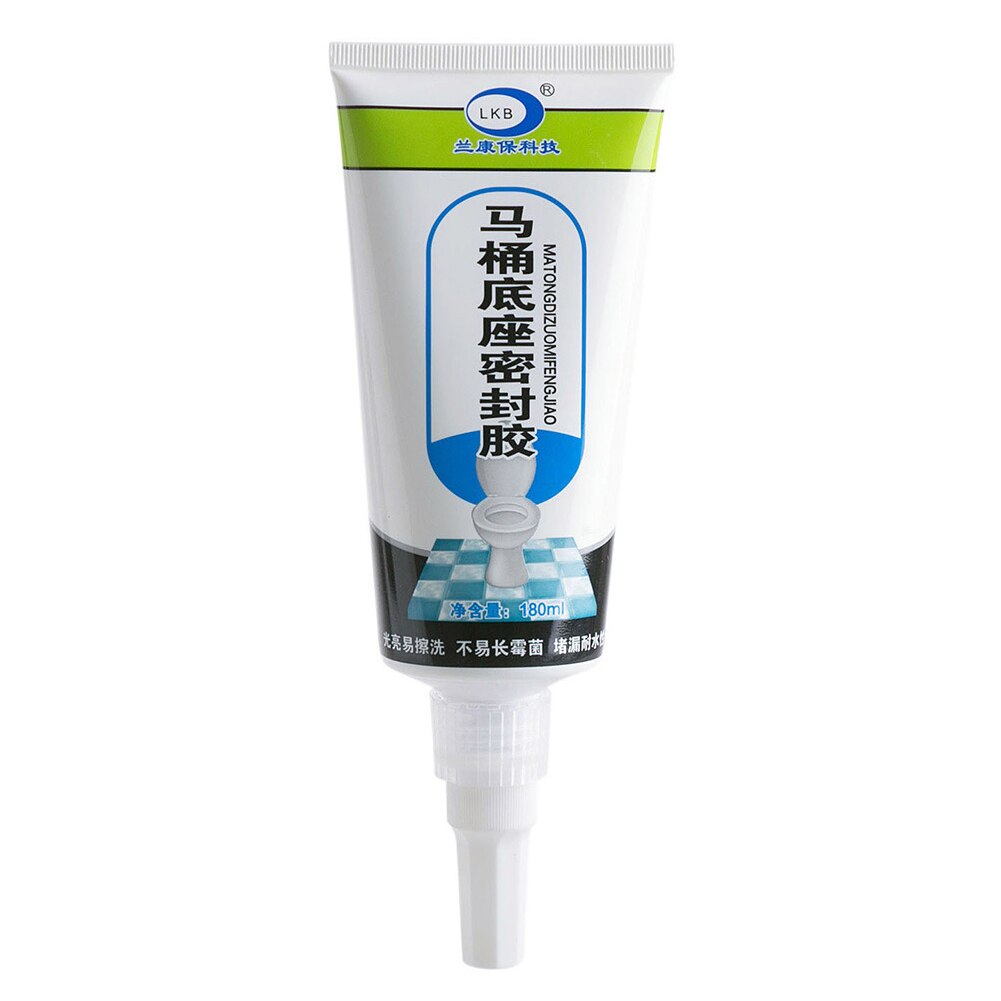 Kitchen Bath Resin Caulk Sealant 180ml Squeeze Tube Waterproof Sealant 66CY: Default Title