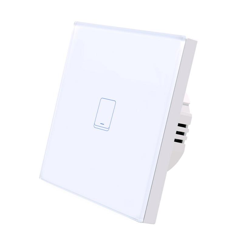 Graffiti Smart Switch Home Alexa Speaker Voice Control WiFi Remote Control Wall Touch Panel Switch EU Plug 1 2 3 Gang Home Light: D