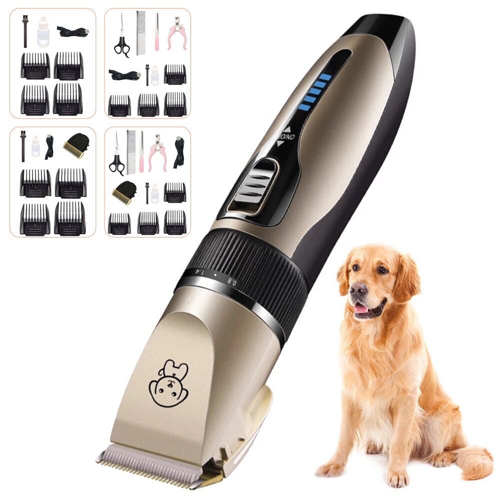 Professionele Hond Haar Clippers Grooming Elektrische Schaar Huisdieren Draadloze Oplaadbare Low Noise Pet Grooming Supplies
