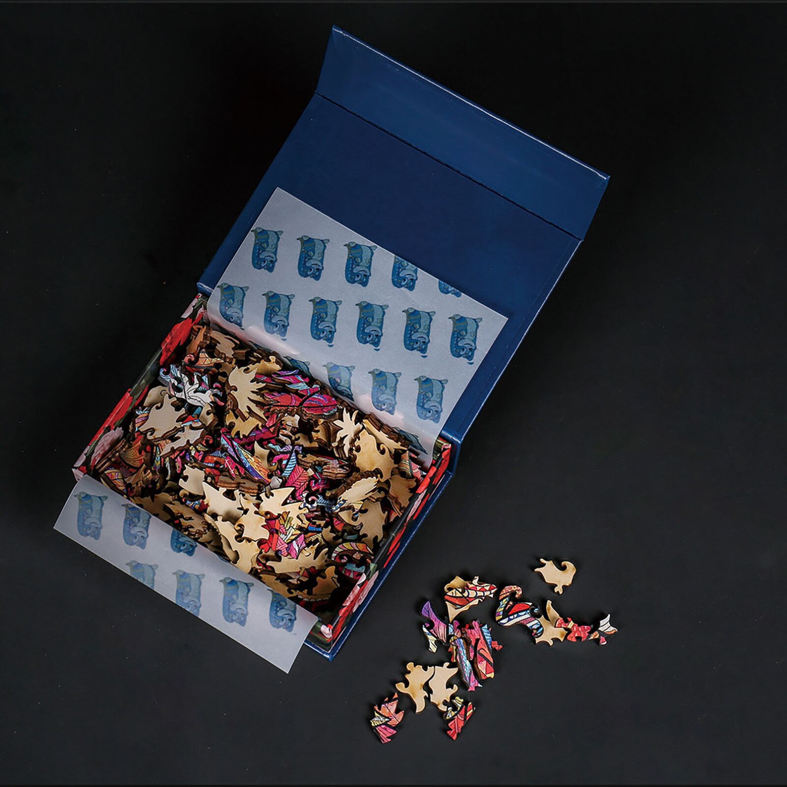 206Pcdiy Houten Puzzel Voor Volwassenen Kinderen Elk Stuk Is Dier Vormige Kerstcadeau Houten Puzzel Verbeteren Concentratie