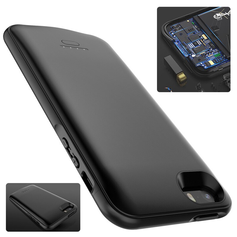 Batterij Oplader Voor Iphone 5S Se 5 5C 5SE Draagbare Power Bank Voor Iphone 6 6S 7 8 Plus X Xs Xr Xs Max Batterij Case Cover