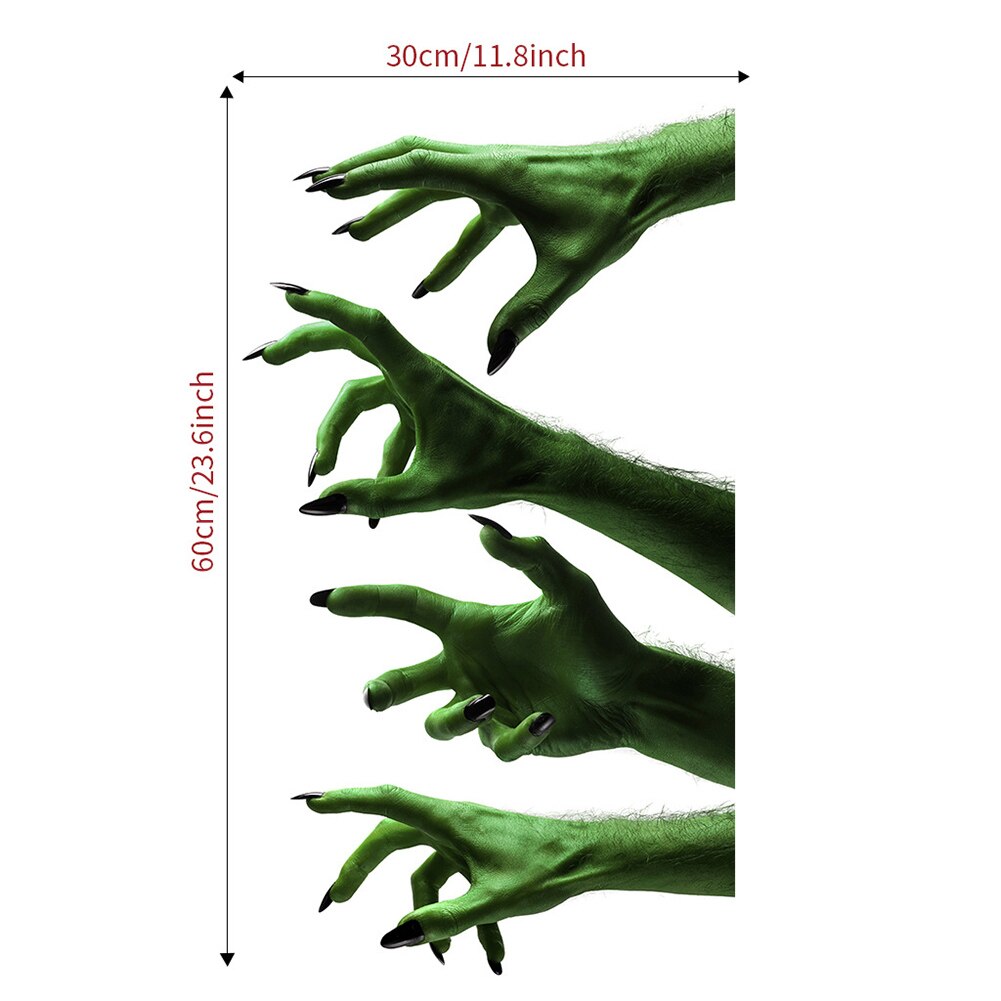 3D Grusel Abnehmbare Halloween entsetzlich 5-Hand Zauberstab Aufkleber Spielzeug Wandbild Dekor Aufkleber Spukhaus Party Dekor