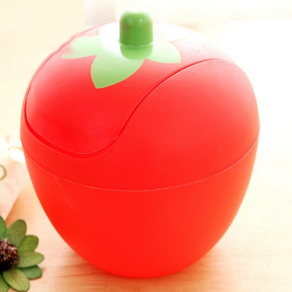 Cabilock Mini Poubelle Mignonne Forme Poussin Avec Couvercle – Décor Kawaii Bureau Chambre Cuisine